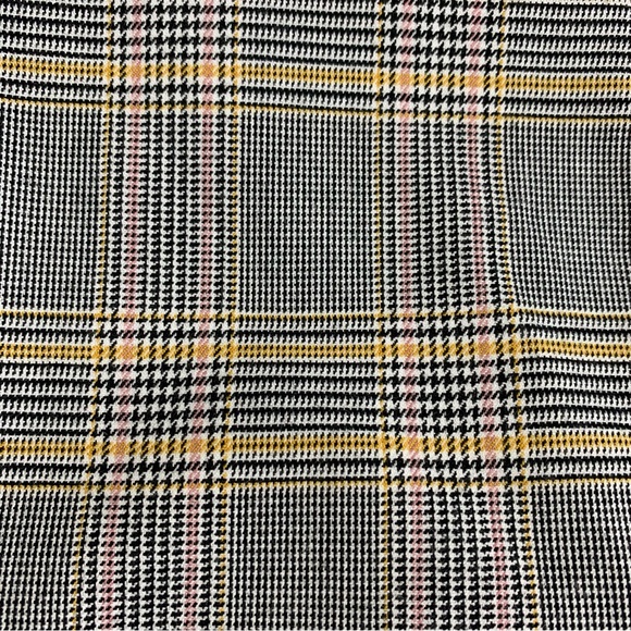 LE Chateau Women’s Plaid Dress Pants Grey Pink Yellow Check Size US L - Picture 4 of 14
